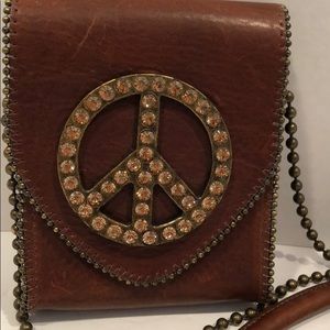 Peace Leatherock phone holder size Bag